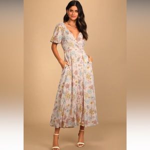 Lulus // Open Back Midi Dress